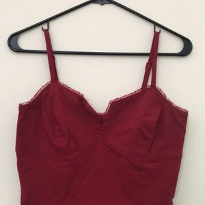 Sexy deep red body con